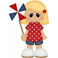 4th of july blonde girl w pinwheel pnc