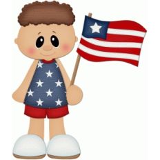 4th of july boy with flag pnc