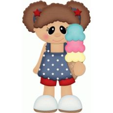4th of july girl w ice cream cone pnc