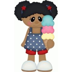 4th of july girl eating ice cream cone pnc