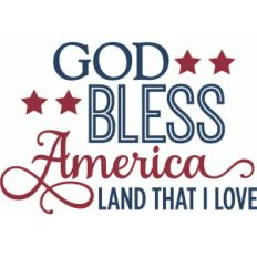 god bless america - phrase