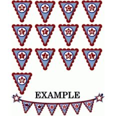 4th of july banner alphabet a-m