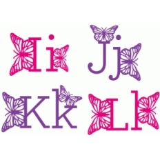 butterfly monograms i-l