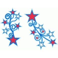 vertical star flourish