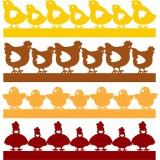 chicken borders set