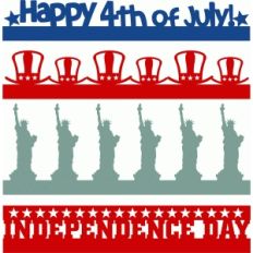 independence day borders set