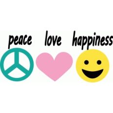 peace love happiness