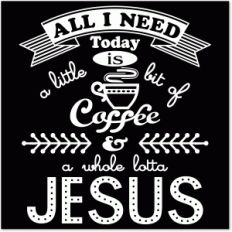all i need coffee vinyl