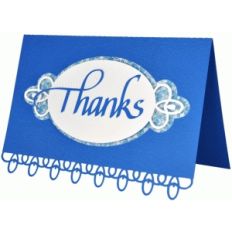 thanks card -  calligraphy