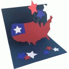 usa pop up card