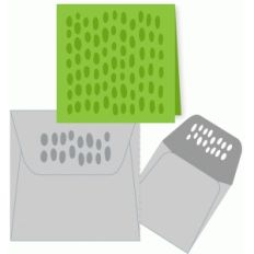 graphic mini card and envelope ovals