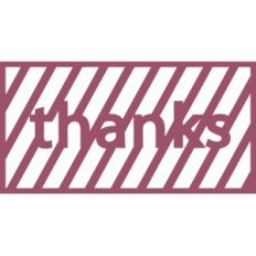 thanks with stripes