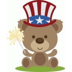 patriotic 4th of july bear