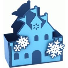 3d princess castle box: winter