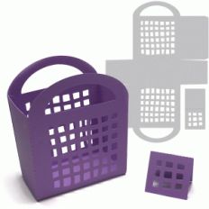 treasure bag with grid pattern