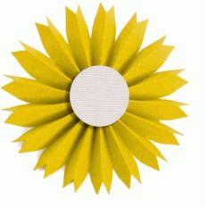 3d accordion pleated rosette flower