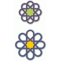 layered islamic stars ornaments