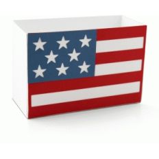 patriotic flag shaped box