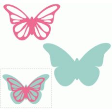 pretty butterfly layered embellishment