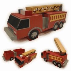 fire truck 3d box