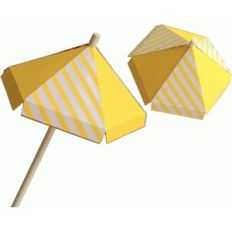 3d beach umbrella