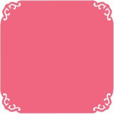 romantic square card