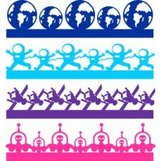 space borders set