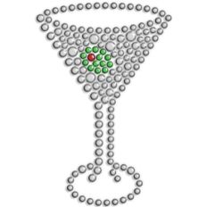 bling martini glass