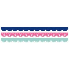 set of 3 lace borders
