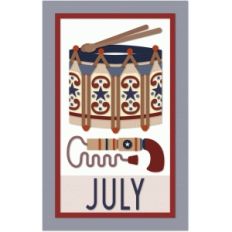 july calendar graphica quilt panel