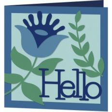 flower hello card