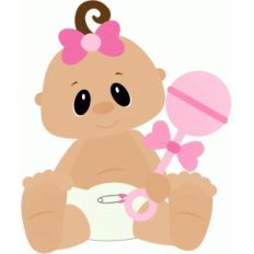 baby girl playing with rattle