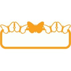 multi butterfly name plate