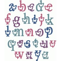 butterfly alpha - lowercase