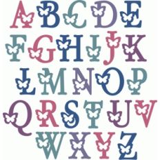butterfly alpha - uppercase