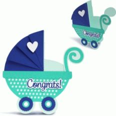 baby carriage card