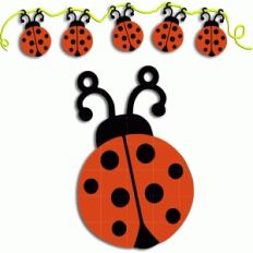 ladybug bunting