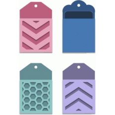pocket tags - chevron set