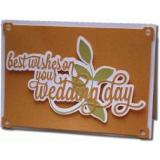 best wishes wedding day card