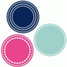 set of 3 lace doilies