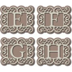 flourish monogram efgh