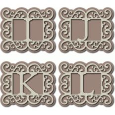 flourish monogram ijkl