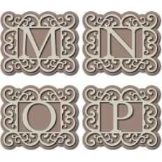 flourish monogram mnop