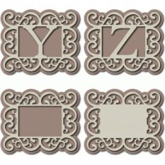 flourish monogram yz and blanks