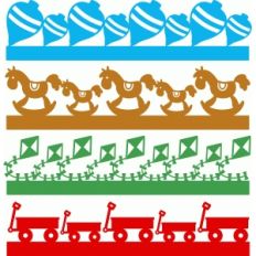 vintage toys borders set