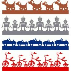 vintage toys borders set