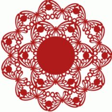 butterfly doily