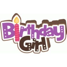 birthday girl shape card