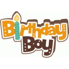 birthday boy shape card