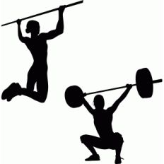 workout set overhead squat